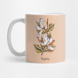 Large white magnolia flower Mug